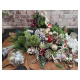 Stems, Ornaments, Pinecones for arrangements