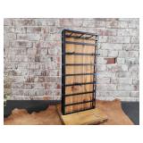 Rotating Iron and Wood Jewelry Display