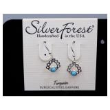 Silver Forest Earrings
