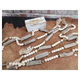 Wooden & Bead Garland - set of 2