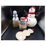 Various Snowman Decor