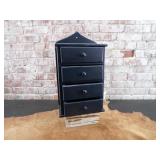 Wooden Apothecary Cabinet - 4 drawer