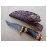 Handmade Damascus Knife - 7"