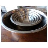 Stainless Steel Mixing Bowls - set of 6