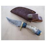 Handmade Damascus Knife - 7"