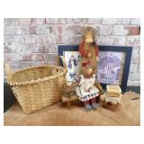 Lizzie High Doll, Primitive/Americana Decor