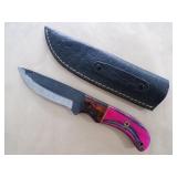 Handmade Damascus Knife - 9"