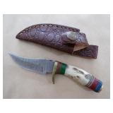 Handmade Damascus Knife - 7"