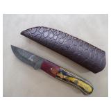 Handmade Damascus Knife - 9"