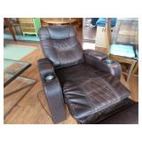 Leather Electric Recliner - works