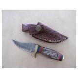 Handmade Damascus Knife - 7"