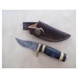 Handmade Damascus Knife - 7"