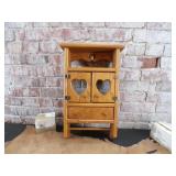 Decorative Wooden Shelf w/Towel Rod & drawer