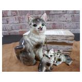 MCM - Mom & kittens figurines