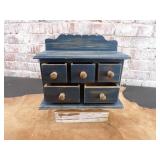Wooden Apothecary Cabinet - 5 drawer
