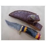 Handmade Damascus Knife - 7"