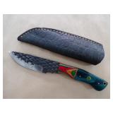 Handmade Damascus Knife - 10"