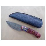 Handmade Damascus Knife - 9"