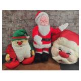 Nylon Santa Figures 24"
