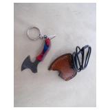 Handmade Damascus Keychain Knife