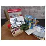 Apple Corer, freezer bags, canning supplies