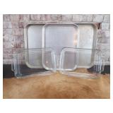 Aluminum Sheet pans, glass cake pans