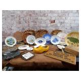 Collector Plates, Cuban Cigar Box, Signs