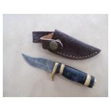 Handmade Damascus Knife - 7"