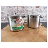 (2) Stainless Stock Pots