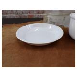 Vintage Stoneware and glass casserole dish w/lid