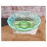 Fenton - Honeycomb & Clover Green Opalescent