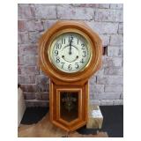 D & A Regulator Chime Wall Clock w/key