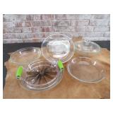 Glass Pie Plates, Pie Cutter, Glass