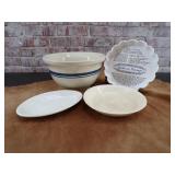 Vintage stoneware, quiche pan