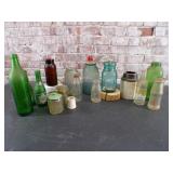 Green, Amber, Blue Glass, Mason, Ball Jars