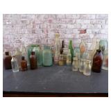 Dairy, Green Glass, Amber Glass, Chemistry Bottles