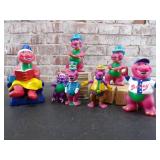 Barney Rubber Figurines