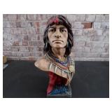 Hiawatha Native American Chalkware Bust
