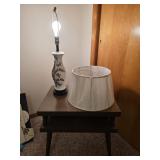 Side Table, Table Lamp