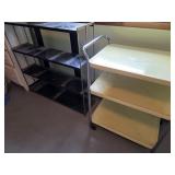 Metal Shelving Unit, MCM Rolling Cart
