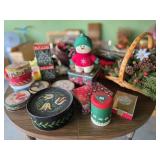 Decorative Tins, Christmas Decor