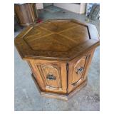 Wooden End Table with storage