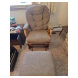 Glider with Ottoman