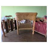 Wicker Side Table, Magazine Racks