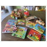 Vintage Blocks, Fisher Price Shake & Roll, Books