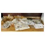 Crystal Serving Pieces & Table Linens