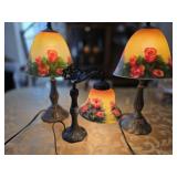 Reverse Hand Painted Lamps
