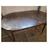 MCM Hairpin Leg Dining Table w/Leaf