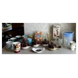 Hand Mixer, Onion Blossom Maker, Mugs,