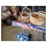Decorator Table, Baskets, Golf Umbrellas,